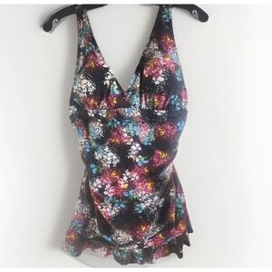 Shore Shapes Swimwear Floral One Piece Swimsuit  Dress Floral Tummy Control‎ 12